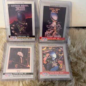 NFL Super Bowl Trading Cards Set